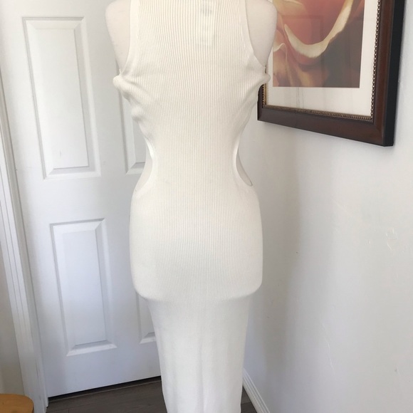 Knit Side Cutout Midi Dress - Picture 5 of 9